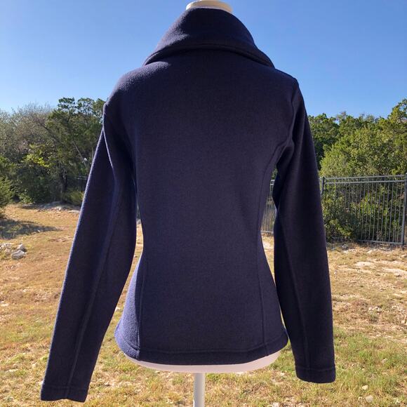 Old Navy Activewear Wrap Neck Jacket Size X-Small Blue Fleece Casual Winter - Picture 3 of 16